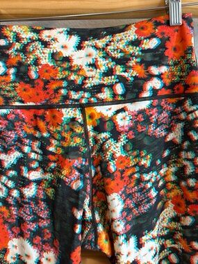 aerie Floral High-Rise Leggings in Black, Red, White